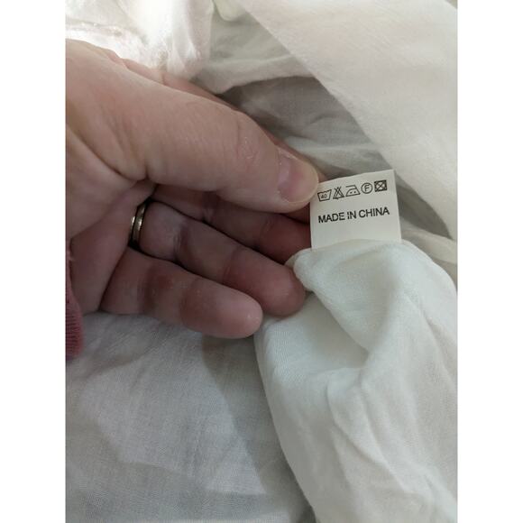 Shein Plaid Mini Dress Black White Summer Short Sleeve Button Size Medium - Picture 10 of 10